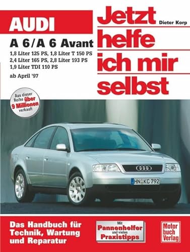 Audi A6: Benziner/Vierzylinder: 1,8 Liter (125 PS), 1,8 Liter T (150 PS). Benziner/Sechszylinder: 2,4 Liter (165 PS), 2,8 Liter (193 PS). ... TDi (110 PS) (Jetzt helfe ich mir selbst) von Motorbuch Verlag